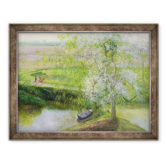 Tablou inramat - Timothy Easton - inflorire Mar si Salcie - - Roveli