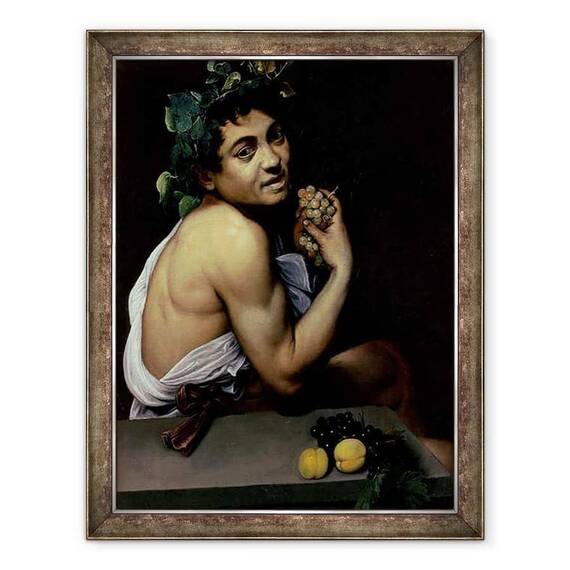 Tablou inramat - Michelangelo Merisi da Caravaggio - Bolnavul Bacchus - - Roveli