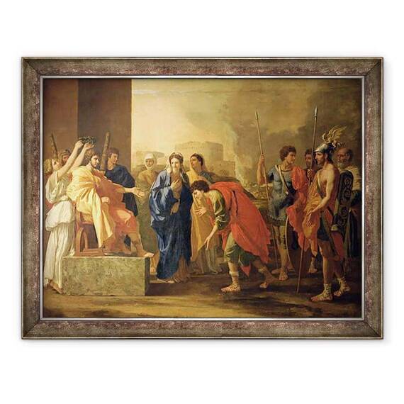 Tablou inramat - Nicolas Poussin - Continenta lui Scipio - - Roveli