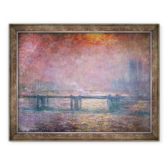 Tablou inramat - Claude Monet - Tamisa la Charing Cross - - Roveli