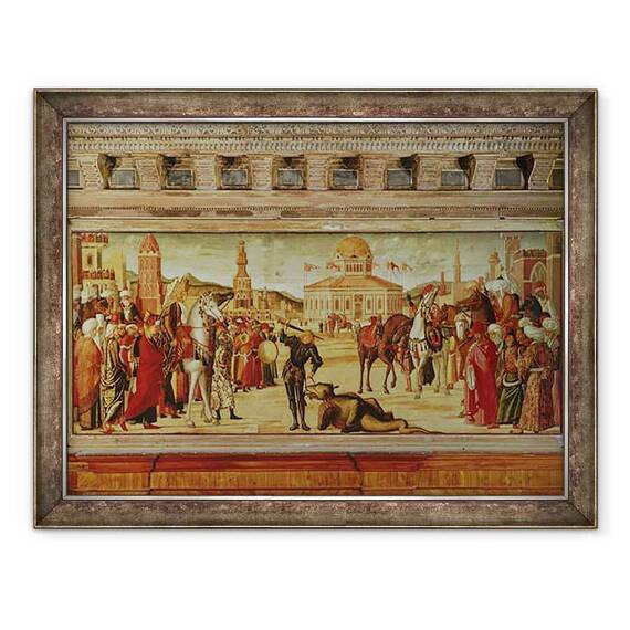 Tablou inramat - Vittore Carpaccio - Triumful Sfantului Gheorghe - - Roveli