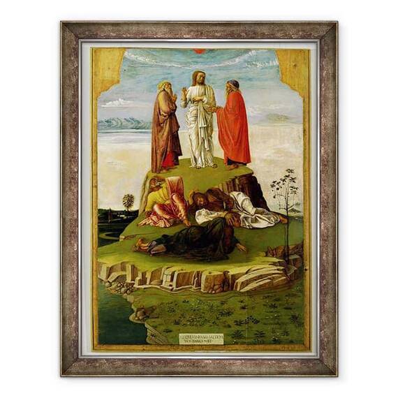 Tablou inramat - Giovanni Bellini - Transfigurarea lui Hristos pe Muntele Tabor - - Roveli