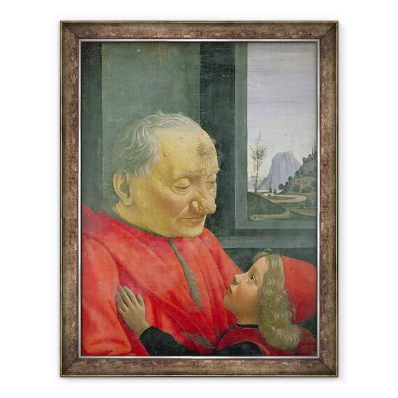 Tablou inramat - Domenico Ghirlandaio - Un Batran si un Baiat - - Roveli