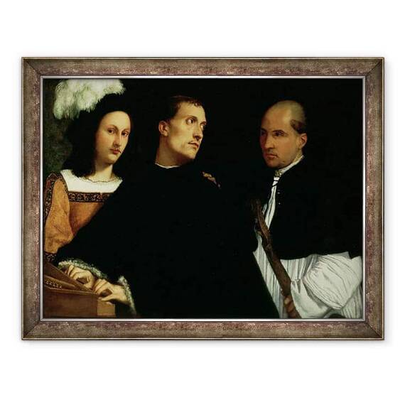 Tablou inramat - Titian - Concert intrerupt - - Roveli