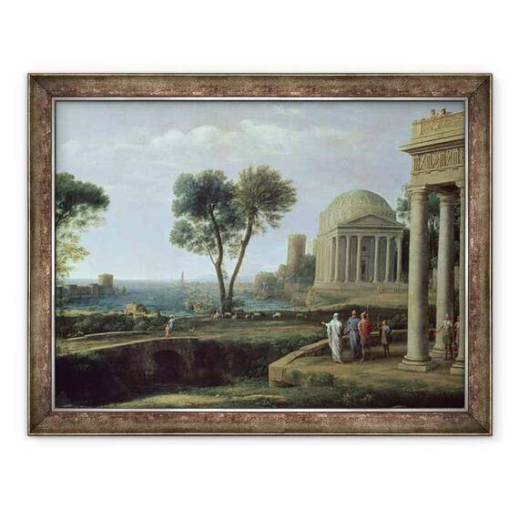Tablou inramat - Claude Lorrain - Peisaj cu Aeneas la Delos - - Roveli