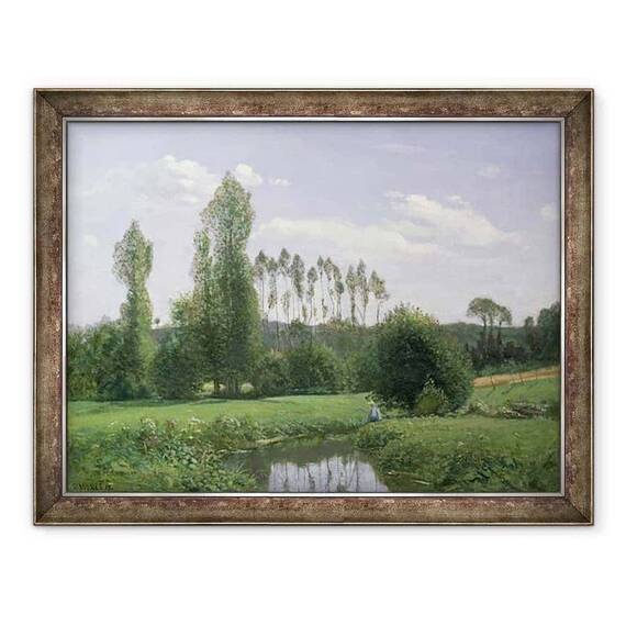 Tablou inramat - Claude Monet - Vedere la Rouelles - - Roveli
