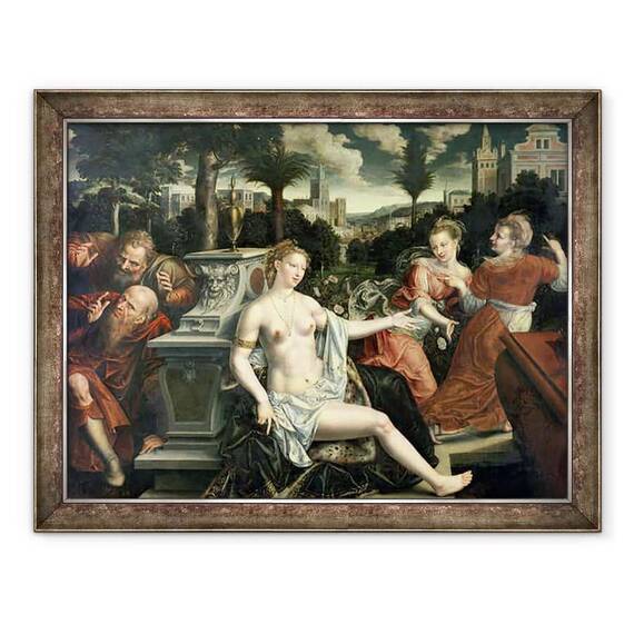 Tablou inramat - Jan Massys - Susanna si Batranii - - Roveli