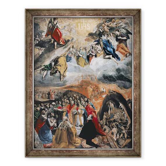 Tablou inramat - El Greco - Adorarea Numelui lui Isus - - Roveli