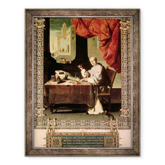 Tablou inramat - Francisco de Zurbaran - Parintele Gonzalo de Illescos - - Roveli