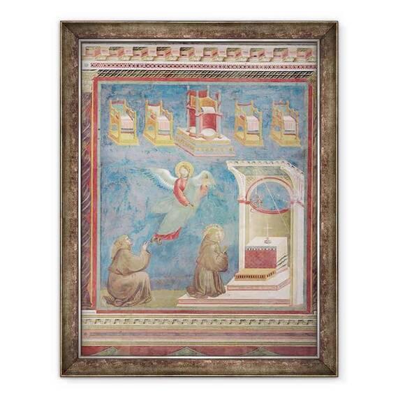 Tablou inramat - Giotto di Bondone - Viziunea Tronurilor - - Roveli