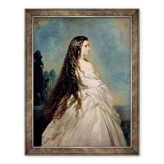 Tablou inramat - Franz Xaver Winterhalter - Elisabeta de Bavaria 1837-98 - - Roveli