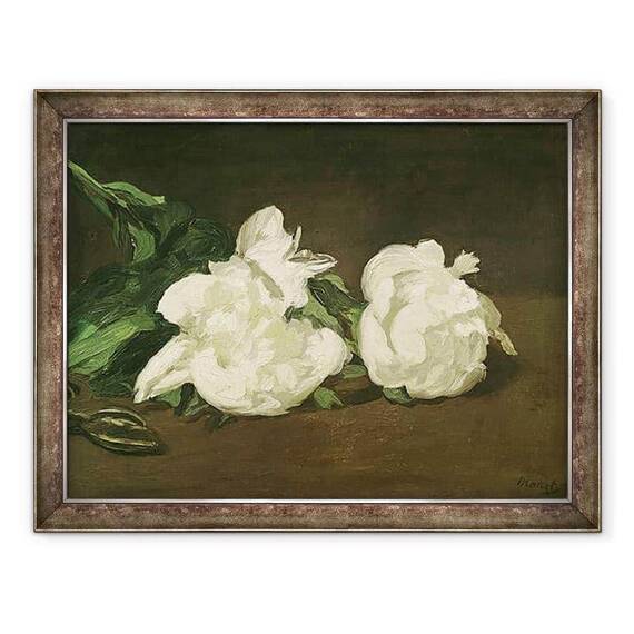 Tablou inramat - Edouard Manet - Sucursala bujorilor albi si a foarfecelor - - Roveli