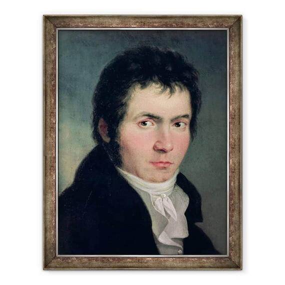 Tablou inramat - Willibrord Joseph Mahler - Ludwig van Beethoven 1770-1827 - - Roveli