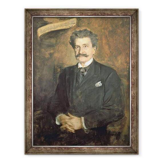Tablou inramat - Franz Seraph von Lenbach - Johann Strauss cel Tanar - - Roveli