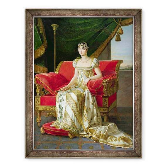 Tablou inramat - Marie Guilhelmine Benoist - Marie Pauline Bonaparte 1780-1825 Printesa Borghese - - Roveli