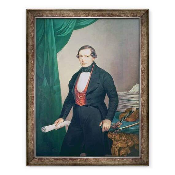 Tablou inramat - Philipp Steidler - Joseph Lanner 1801-43 Compozitor si creator al valsului vienez modern - - Roveli