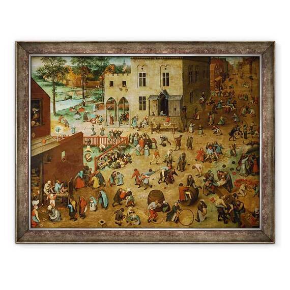 Tablou inramat - Pieter Bruegel the Elder - Jocuri pentru copii - - Roveli