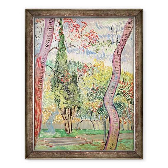 Tablou inramat - Vincent van Gogh - Gradina Spitalului Sf. Paul, St. Remy - - Roveli