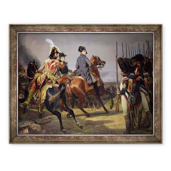 Tablou inramat - Emile Jean Horace Vernet - Batalia de la Iena, 14 octombrie 1806 - - Roveli