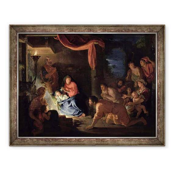 Tablou inramat - Charles Le Brun - Adorarea Pastorilor I - - Roveli