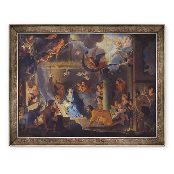 Tablou inramat - Charles Le Brun - Adorarea Pastorilor II - - Roveli