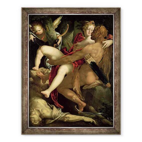 Tablou inramat - Bartholomaeus Spranger - Hercule, Deianeira si centaurul Nessus - - Roveli