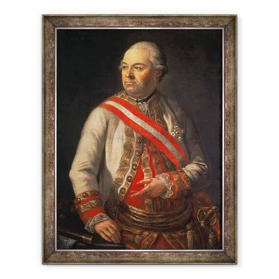 Tablou inramat - Scoala austriaca - Contele Andreas Hadik von Futak - - Roveli