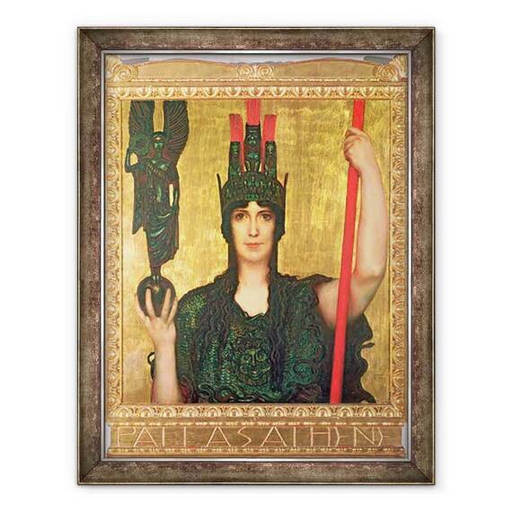 Tablou inramat - Franz von Stuck - Pallas Athena - - Roveli