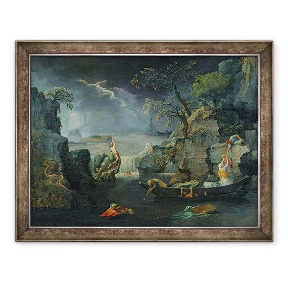 Tablou inramat - Nicolas Poussin - Iarna, sau Potopul - - Roveli