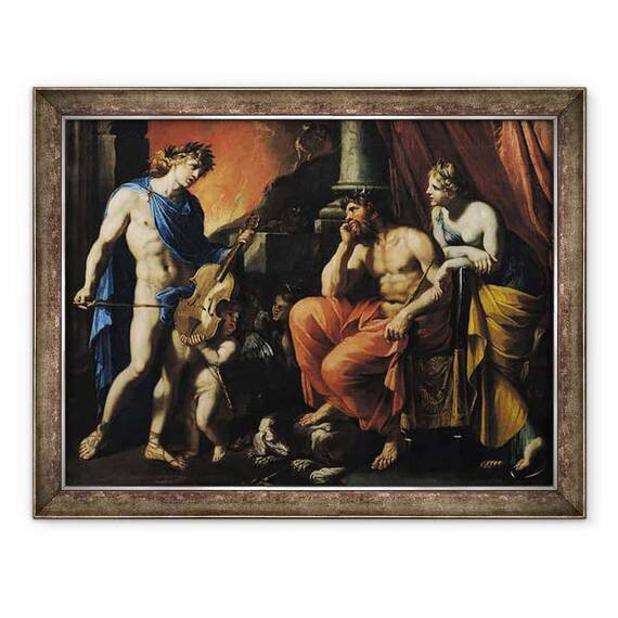 Tablou inramat - Francois Perrier - Orfeu inainte de Pluto si Persefona - - Roveli