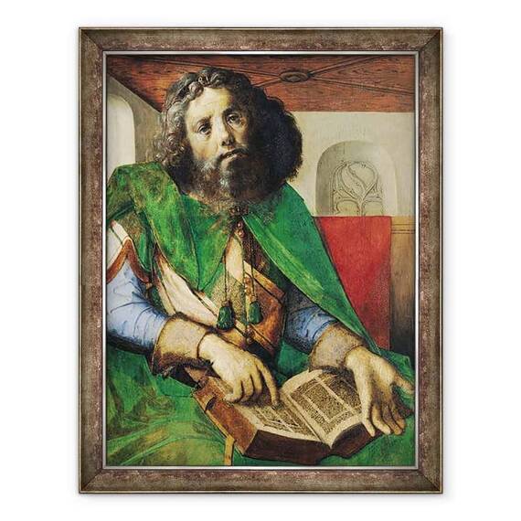 Tablou inramat - Joos van Gent - Portretul lui Platon 429-347 i.Hr. c.1475 - - Roveli