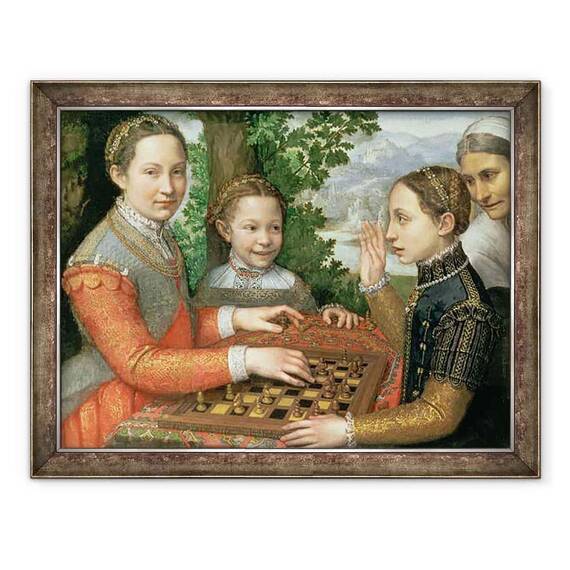 Tablou inramat - Sofonisba Anguissola - Joc de sah - - Roveli