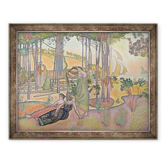 Tablou inramat - Henri-Edmond Cross - Aerul de seara - - Roveli