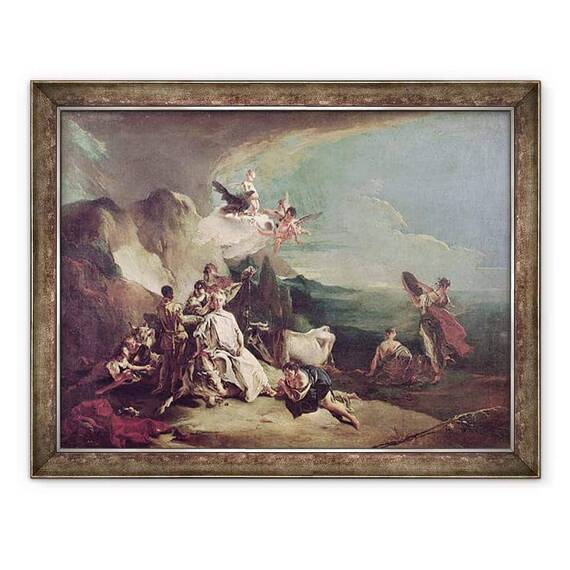 Tablou inramat - Giovanni Battista Tiepolo - Violul Europei - - Roveli
