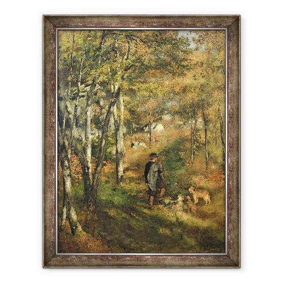Tablou inramat - Pierre Auguste Renoir - Jules Le Coeur in Padurea Fontainebleau - - Roveli