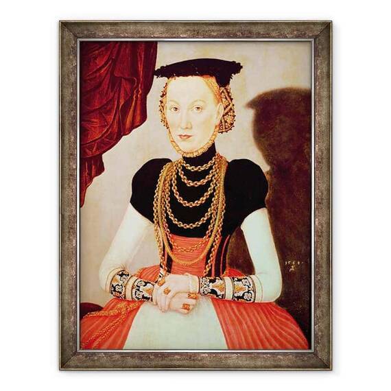 Tablou inramat - Lucas Cranach the Younger - Portretul unei femei - - Roveli