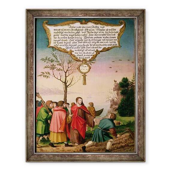 Tablou inramat - Matthias Gerung - Hristos ii invata pe discipolii sai - - Roveli