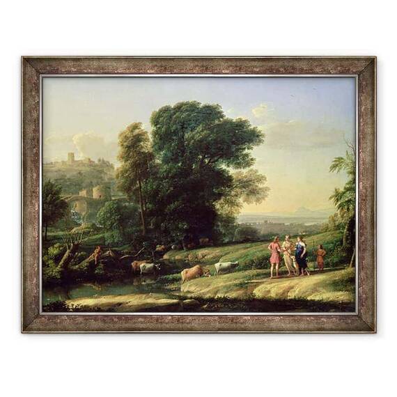 Tablou inramat - Claude Lorrain - Peisaj cu Cephalus si Procris Reunite de Diana - - Roveli