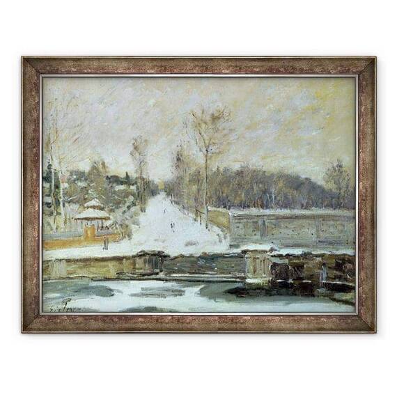 Tablou inramat - Alfred Sisley - Locul de udare de la Marly-le-Roi - - Roveli