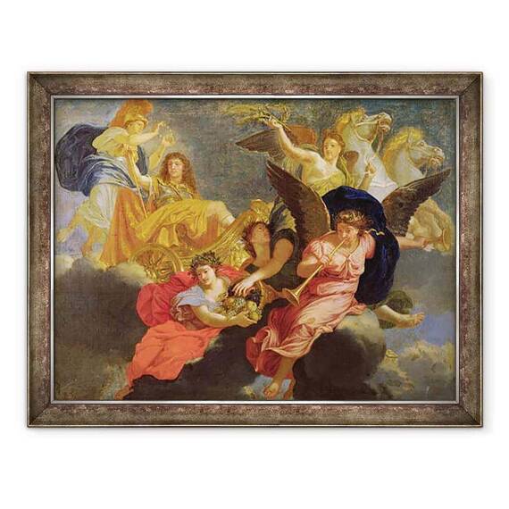 Tablou inramat - Charles Le Brun - Apoteoza regelui Ludovic al XIV-lea al Frantei - - Roveli