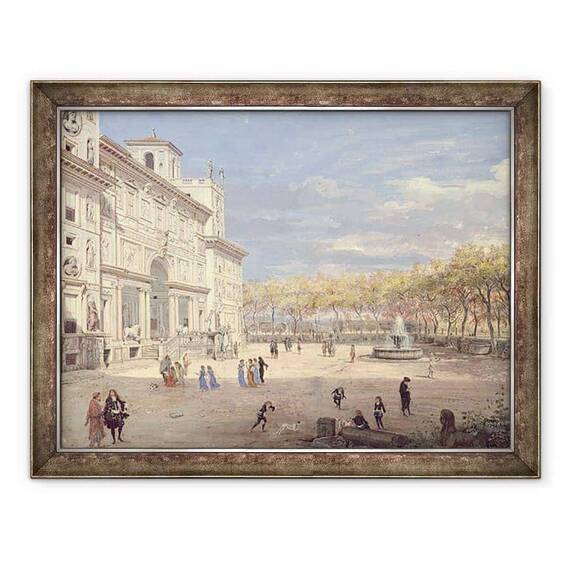 Tablou inramat - Gaspar van Wittel - Vila Medici, Roma - - Roveli