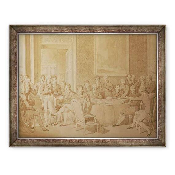 Tablou inramat - Jean-Baptiste Isabey - Congresul de la Viena - - Roveli