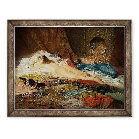 Tablou inramat - Della Rocca - O jena de avere - - Roveli
