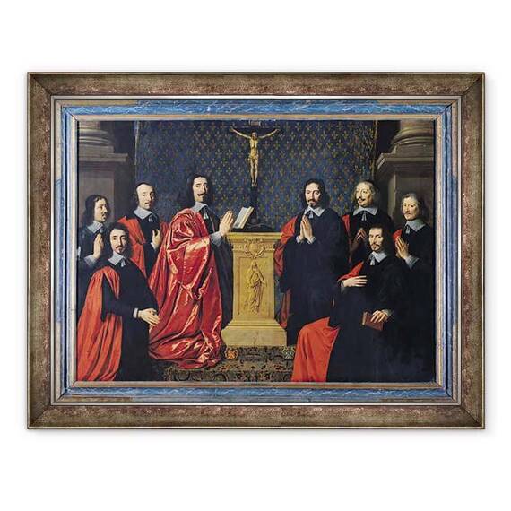 Tablou inramat - Philippe de Champaigne - Prevot des Marchands si echevinele orasului Paris - - Roveli