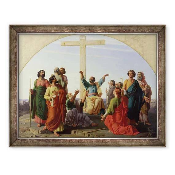 Tablou inramat - Charles Gleyre - Plecarea apostolilor - - Roveli