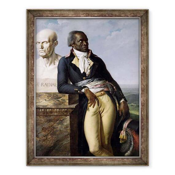 Tablou inramat - Anne Louis Girodet de Roucy-Trioson - Portretul lui Jean-Baptiste Belley d.1804 Adjunct al San Domingo - - Roveli