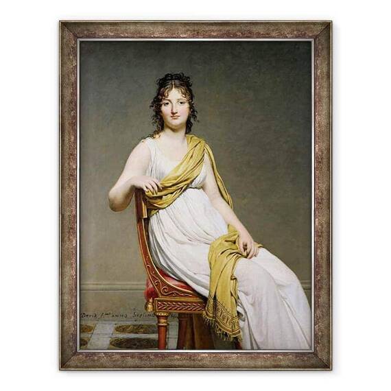 Tablou inramat - Jacques Louis David - Portretul Madame Raymond de Verninac 1780-1827 1798-99 - - Roveli