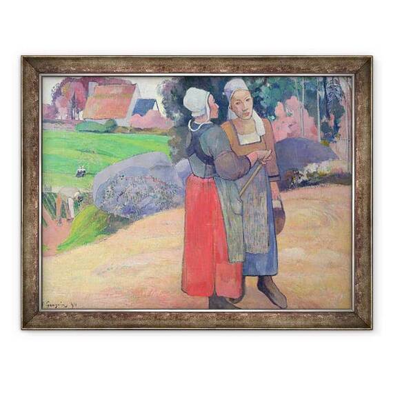 Tablou inramat - Paul Gauguin - tarani bretoni - - Roveli