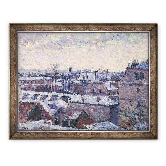 Tablou inramat - Maximilien Luce - Locul Dauphine vazut de la Luvru - - Roveli
