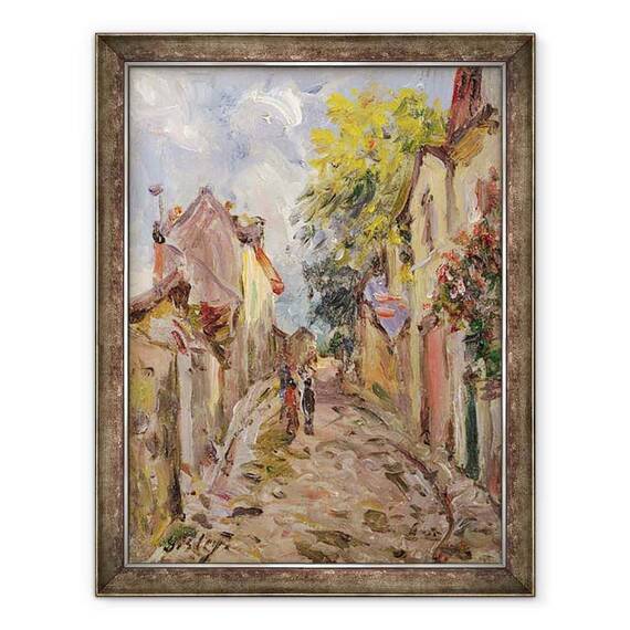 Tablou inramat - Alfred Sisley - Scene Street - - Roveli